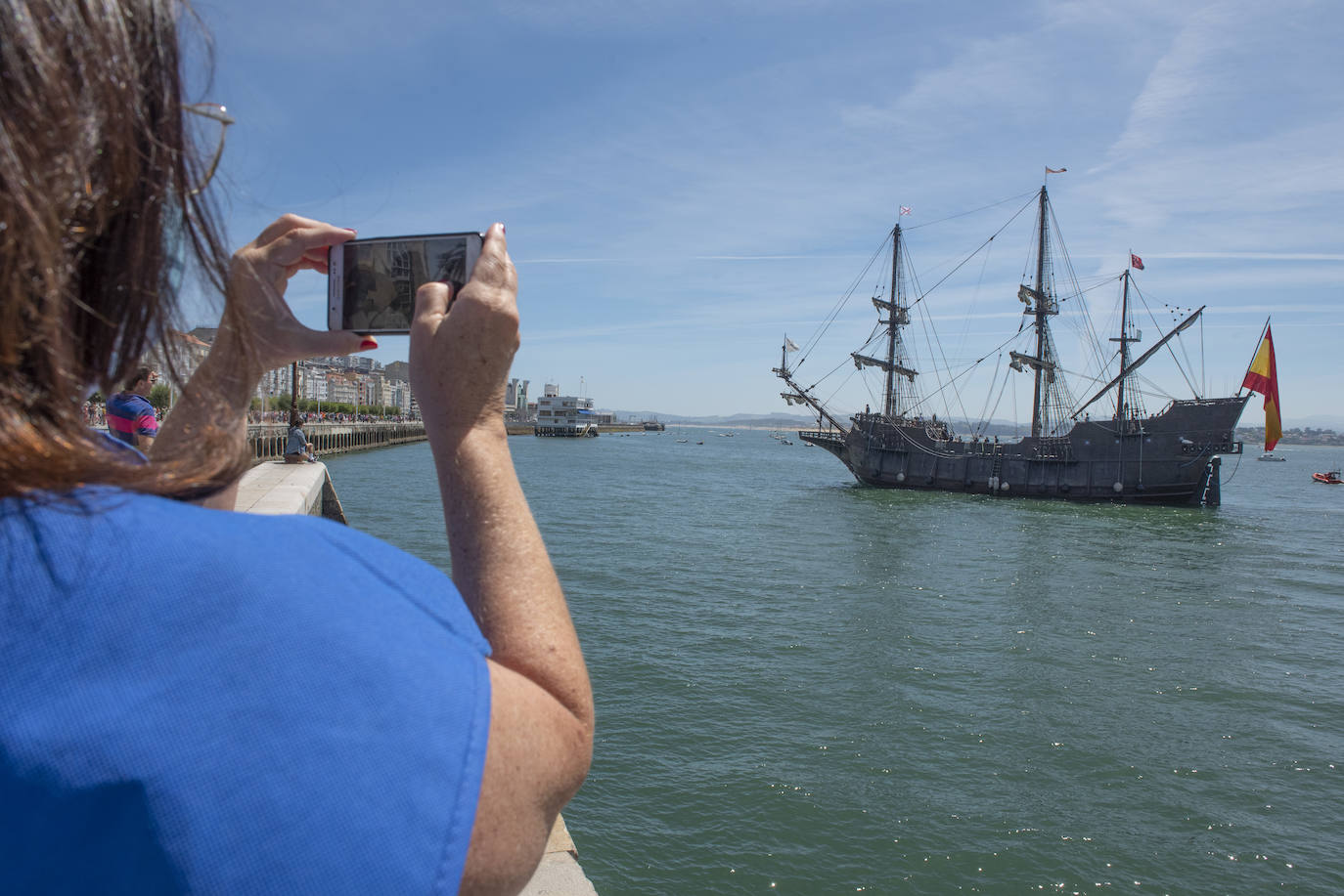 Fotos: Llegada del Galeón Andalucía a Santander