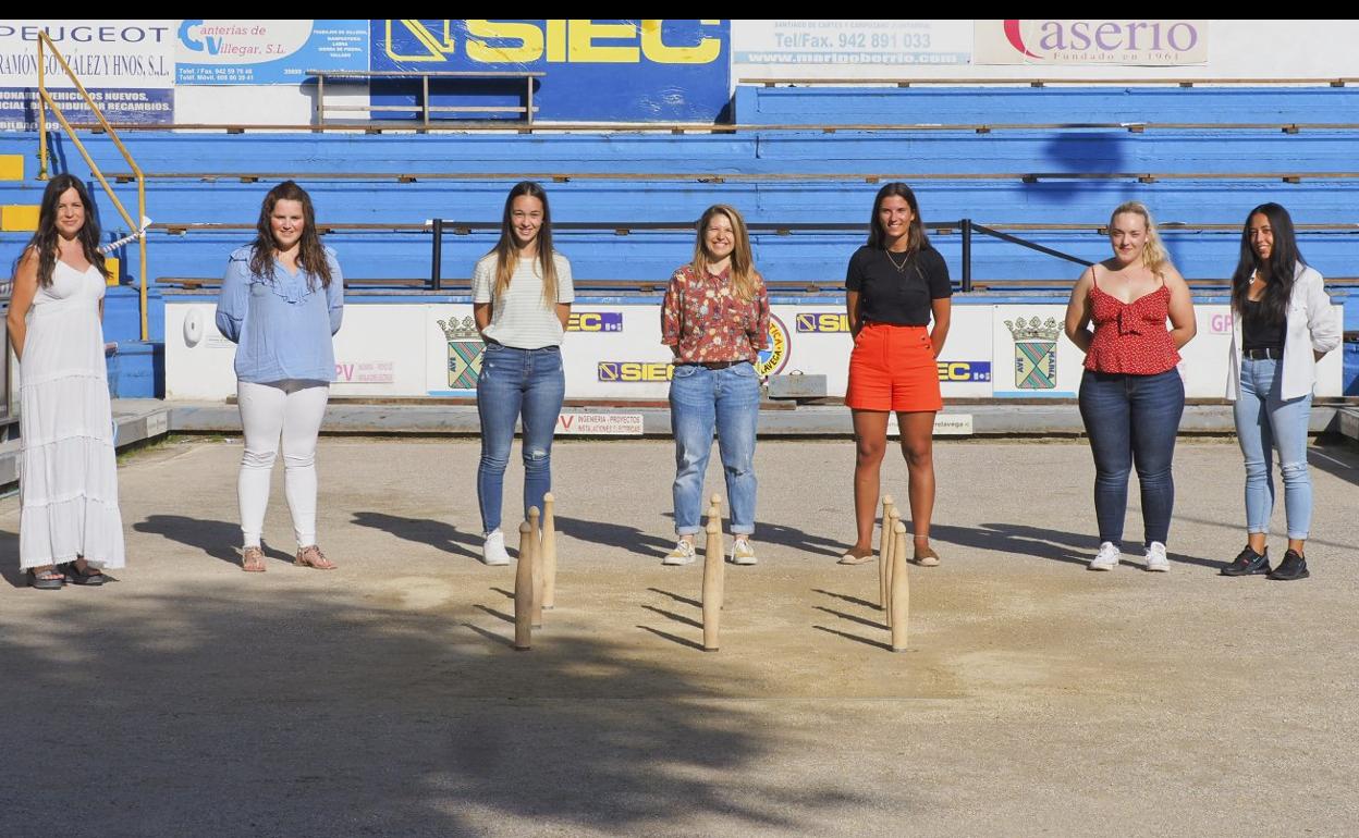 Tamara Santamaría, Blanca Ruiz, Alba García, Laura Abascal, Marta Castillo, Alba Gutiérrez y Mayka Rodríguez. 