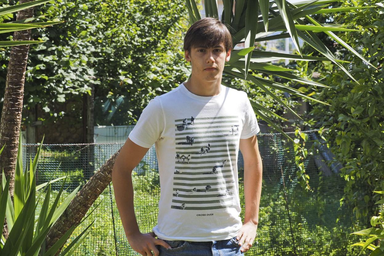 Ángel Pellón en la bolera Agustín Sampedro. Sane