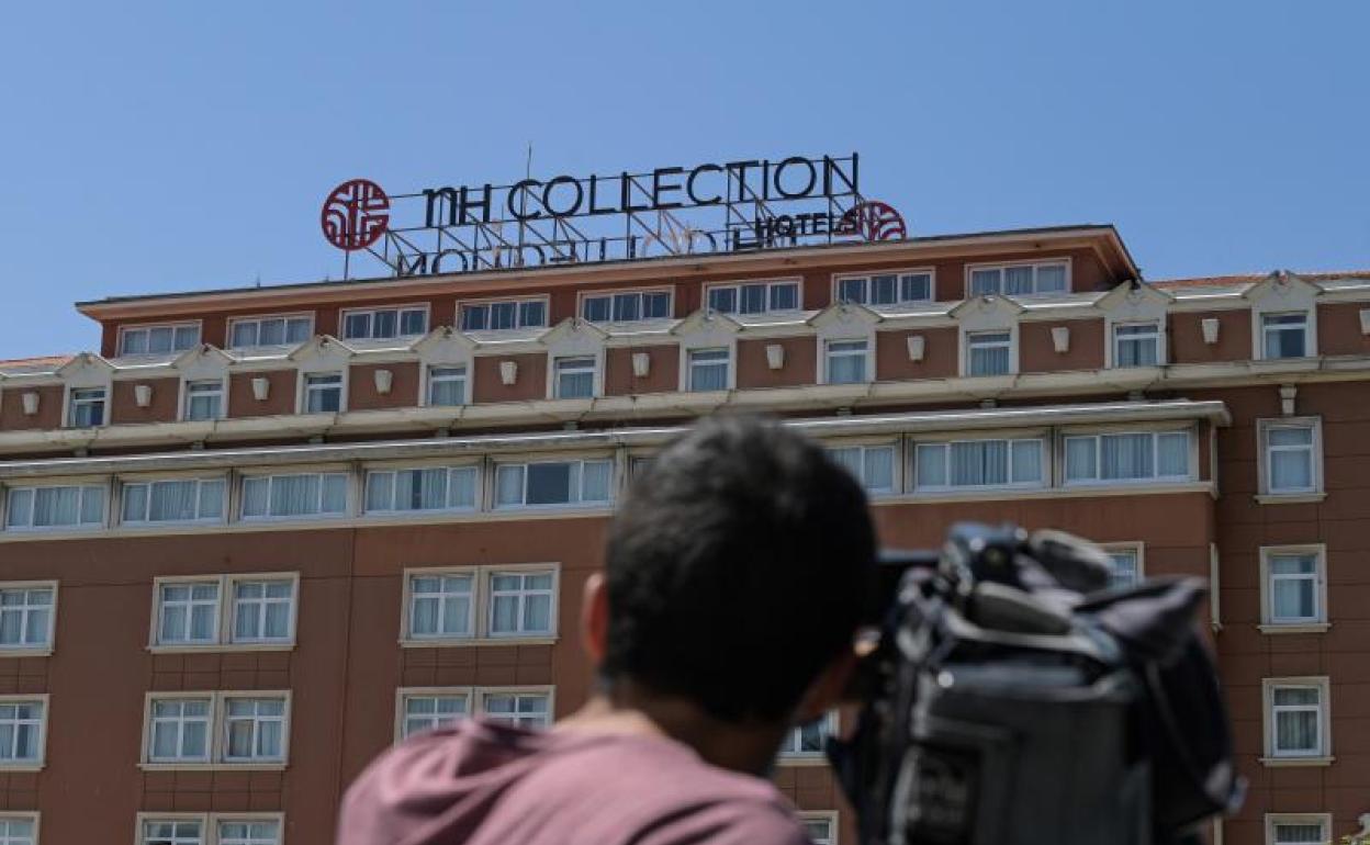 Hotel de La Coruña donde permanence la plantilla y cuerpo técnico del Fuenlabrada.