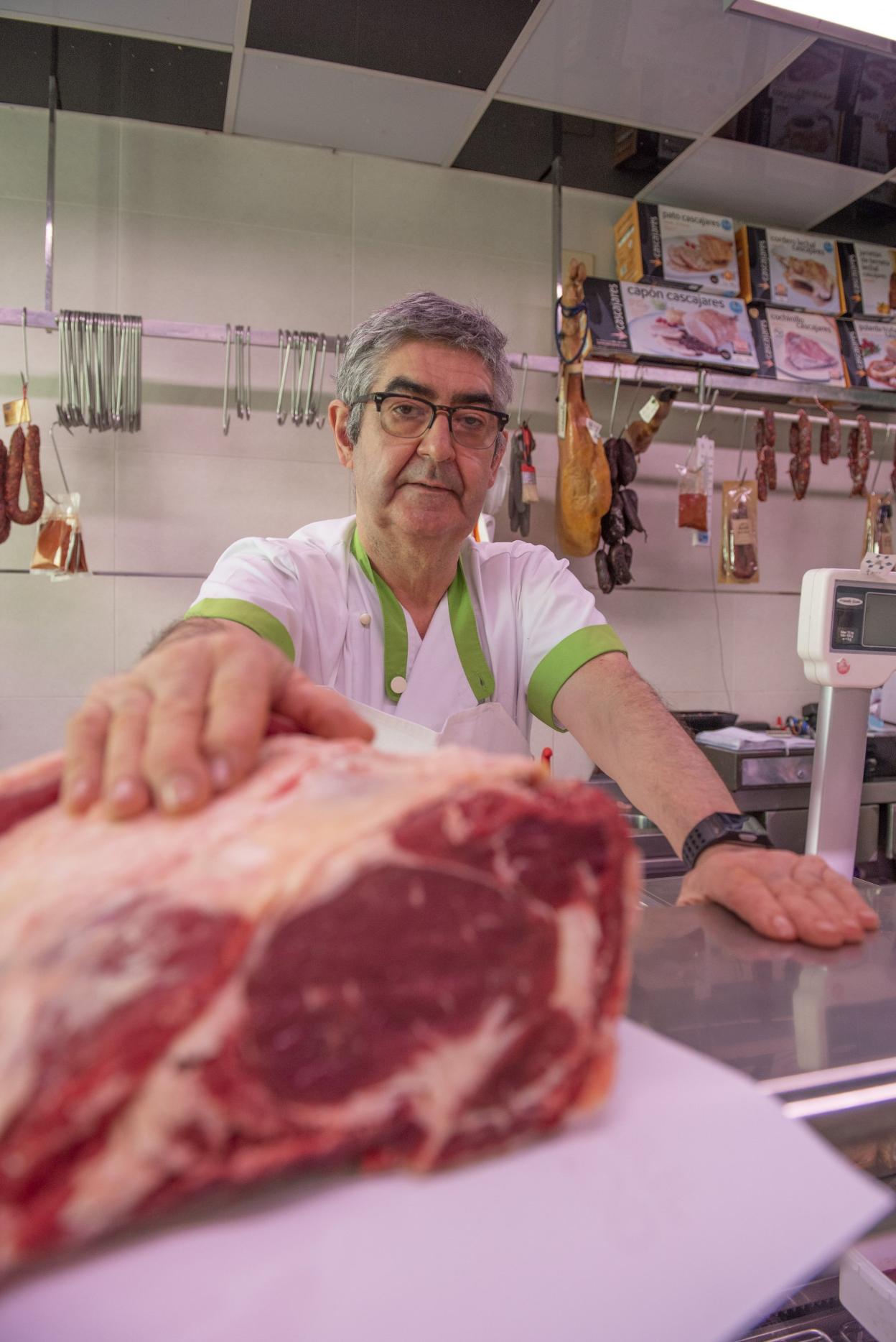 Julio González, presidente de los carniceros y charcuteros. maría gil