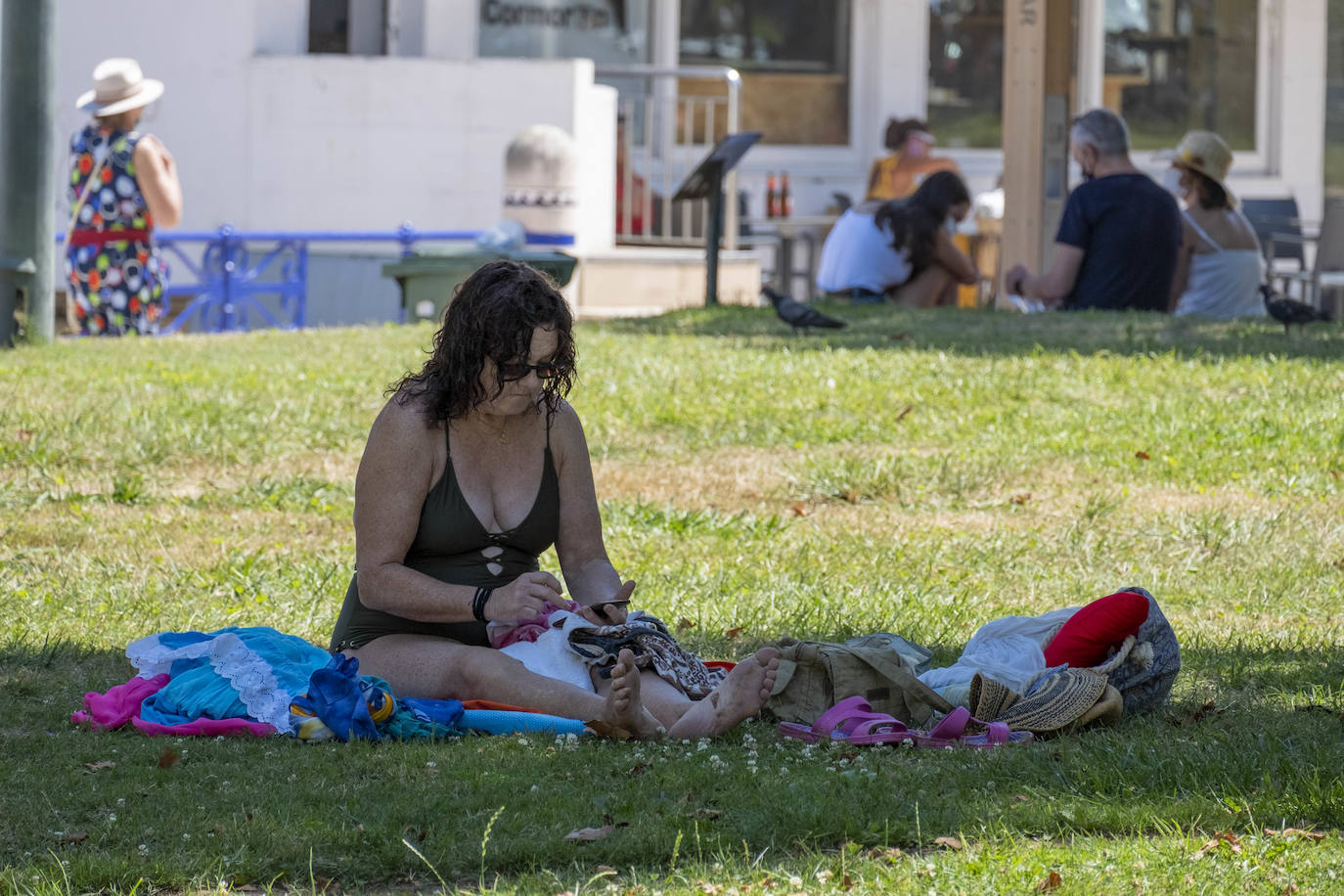 Fotos: Soportando el calor como se puede