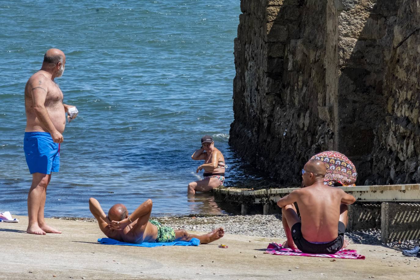 Fotos: Soportando el calor como se puede