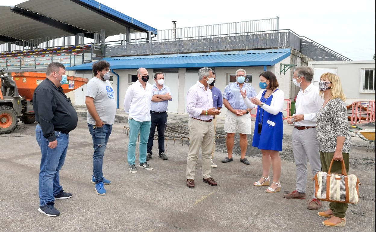 Las obras del campo de rugby de San Román estarán acabadas antes de finalizar octubre