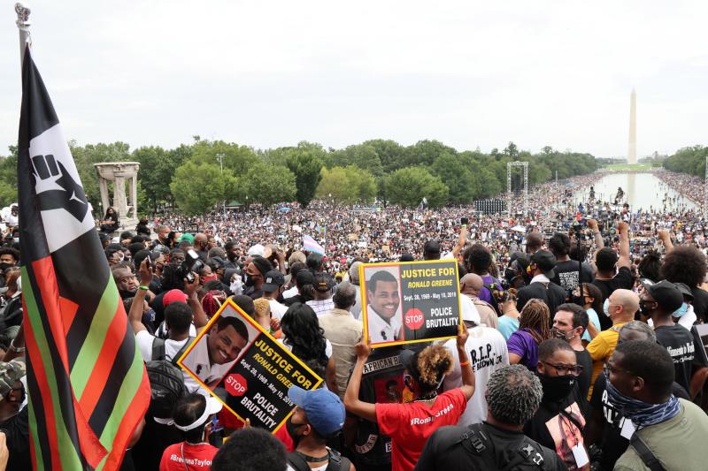 Fotos: La marcha contra el racismo en Washington, en imágenes