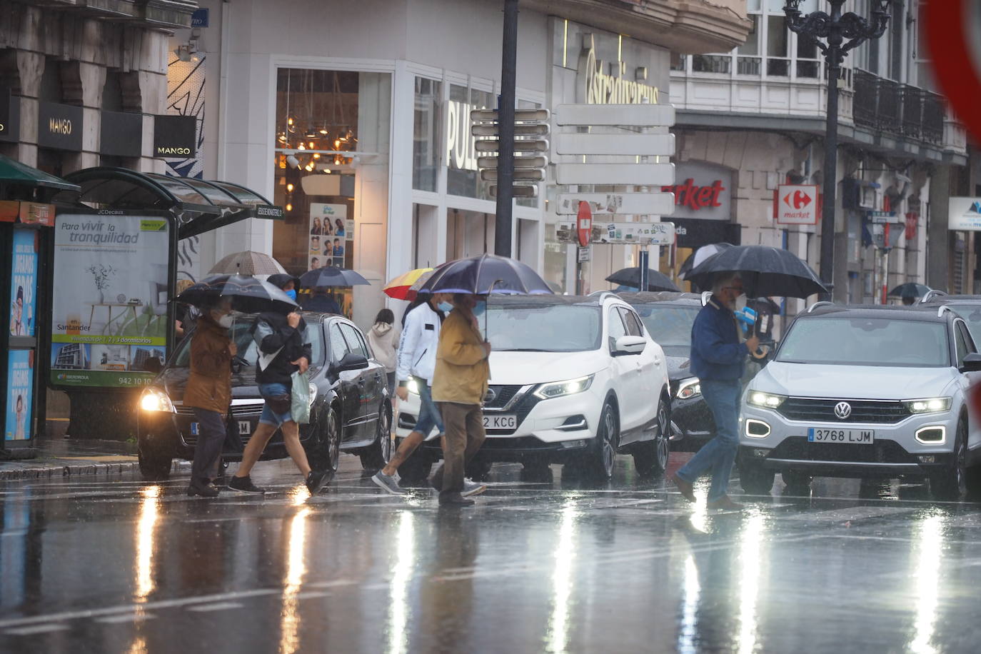 Fotos: Mucha lluvia y bajada de las temperaturas en Cantabria