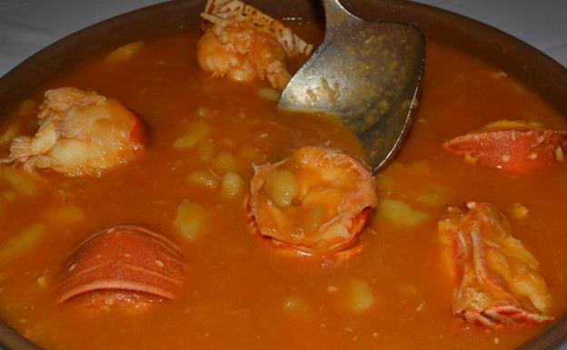 Marmita de langosta. 