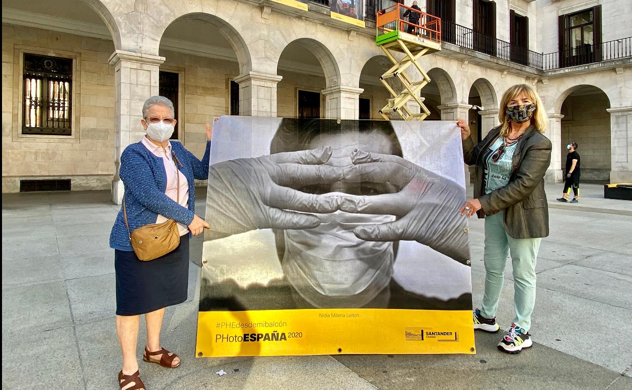 La Cocina Económica dará una «segunda vida» a las lonetas de la exposición de Photoespaña