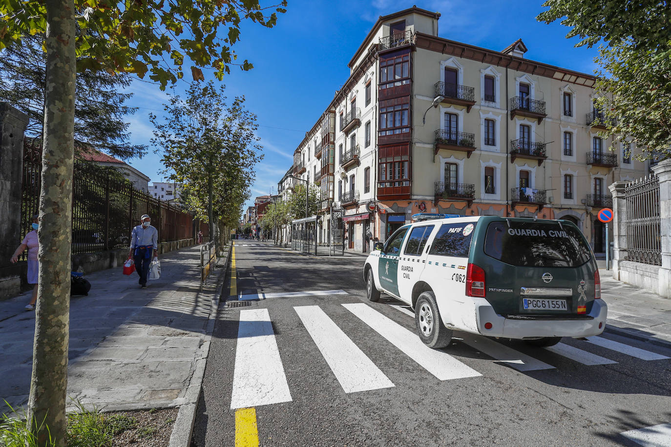 Sin turistas y con muy poca gente en la calle, así ha trasncurido la primera jornada