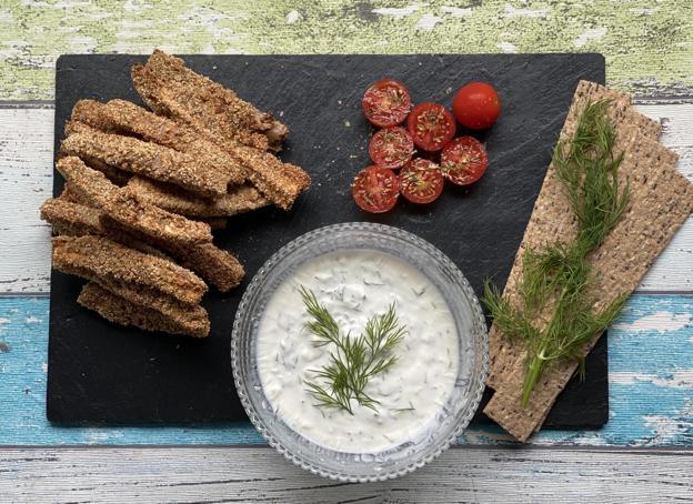 Como aperitivo: una receta de berenjena especiada para dipear.