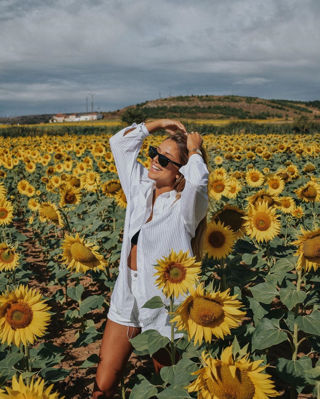 La foto con girasoles, un 'must' de esta temporada entre las 'influencers'.