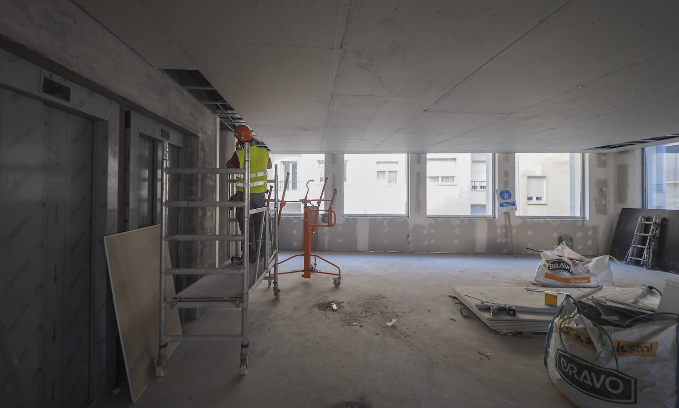 Fotos: Obras en el nuevo edificio municipal de la calle La Paz