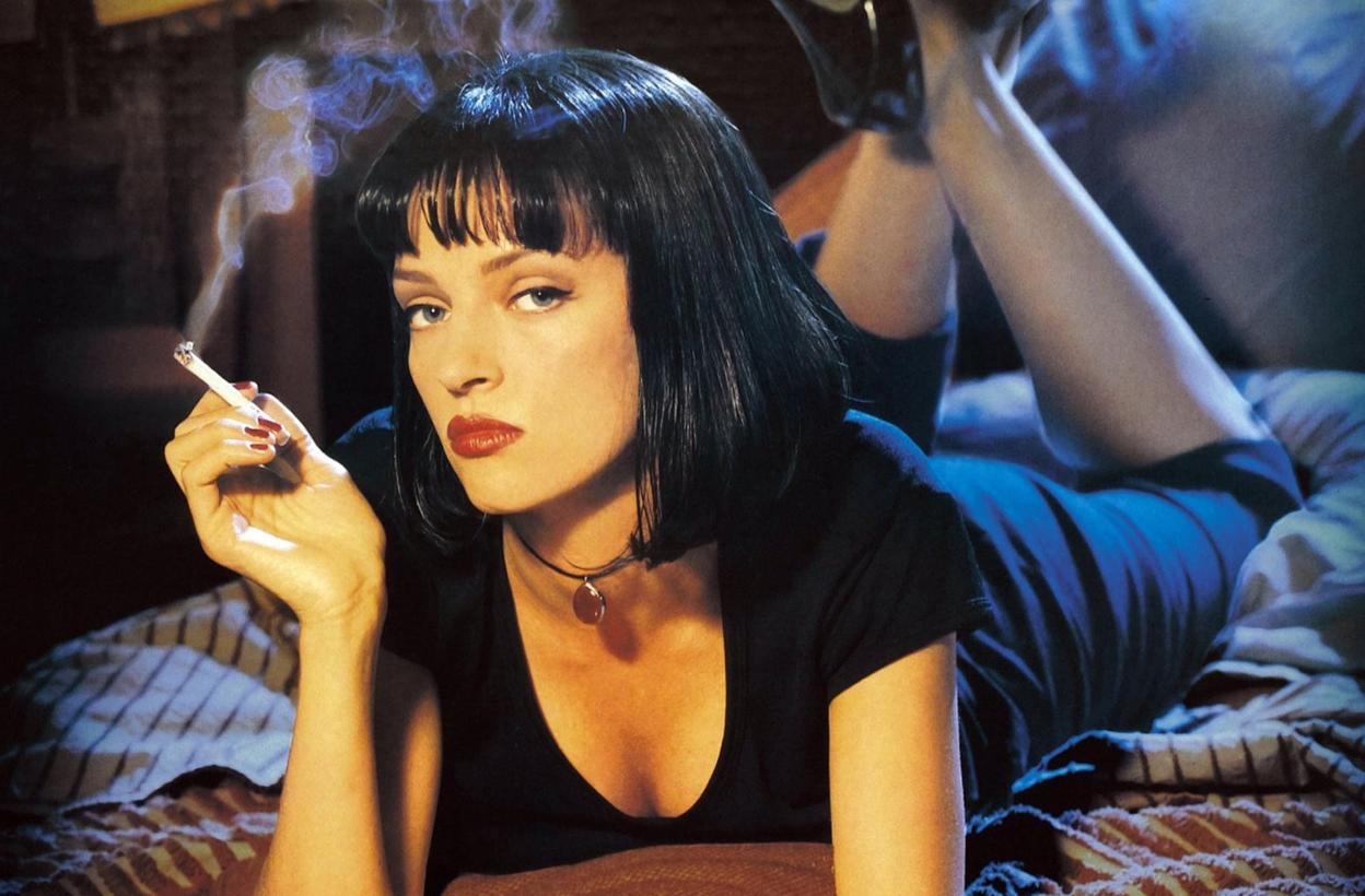 Uma Thurman y su lookazo en 'Pulp Fiction'.