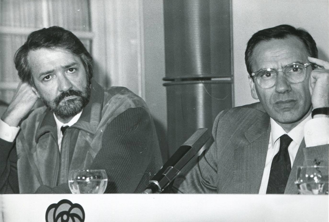 1991. Jaime Blanco y Alfonso Guerra.