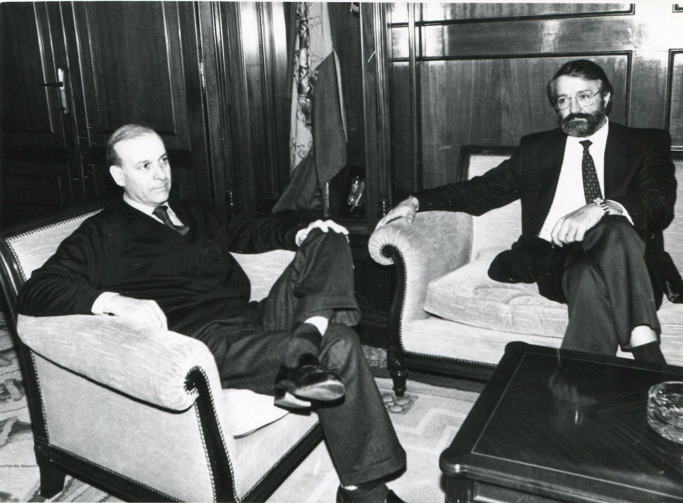 1990. Con Juan Hormaechea para el traspaso de poderes.