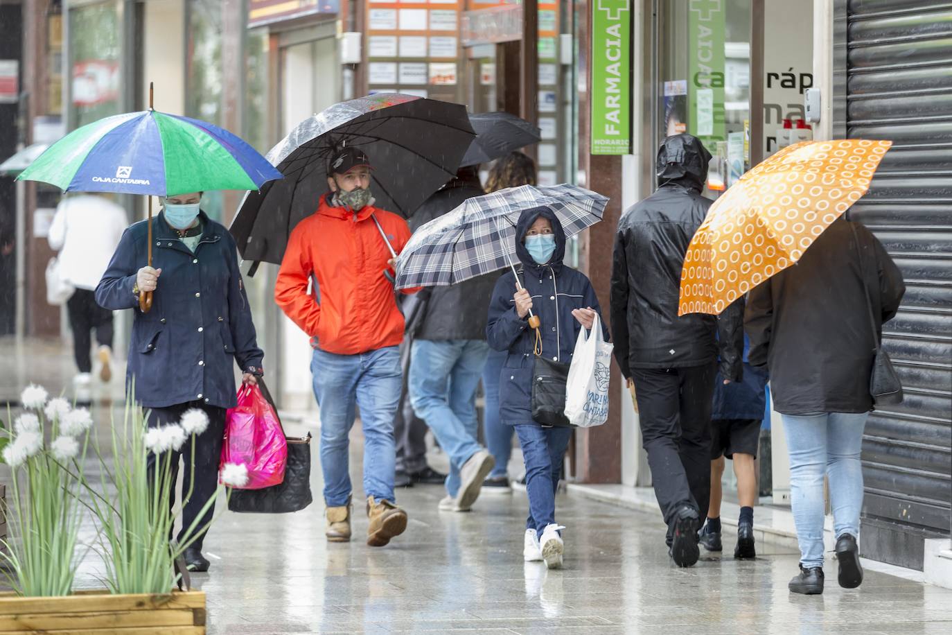 Santander ha sido una de las ciudades donde mas agua ha caído