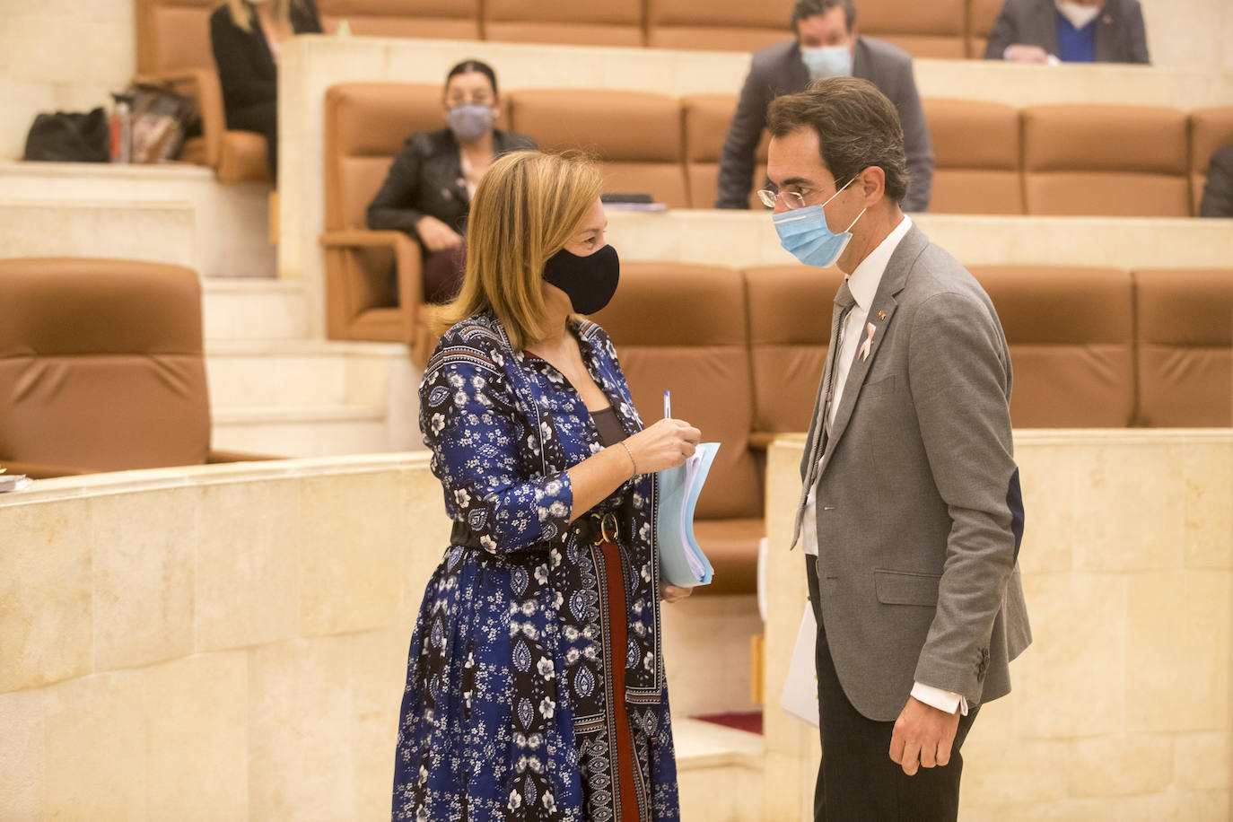 Pleno del Parlamento de Cantabria celebrado este lunes, 19 de octubre de 2020