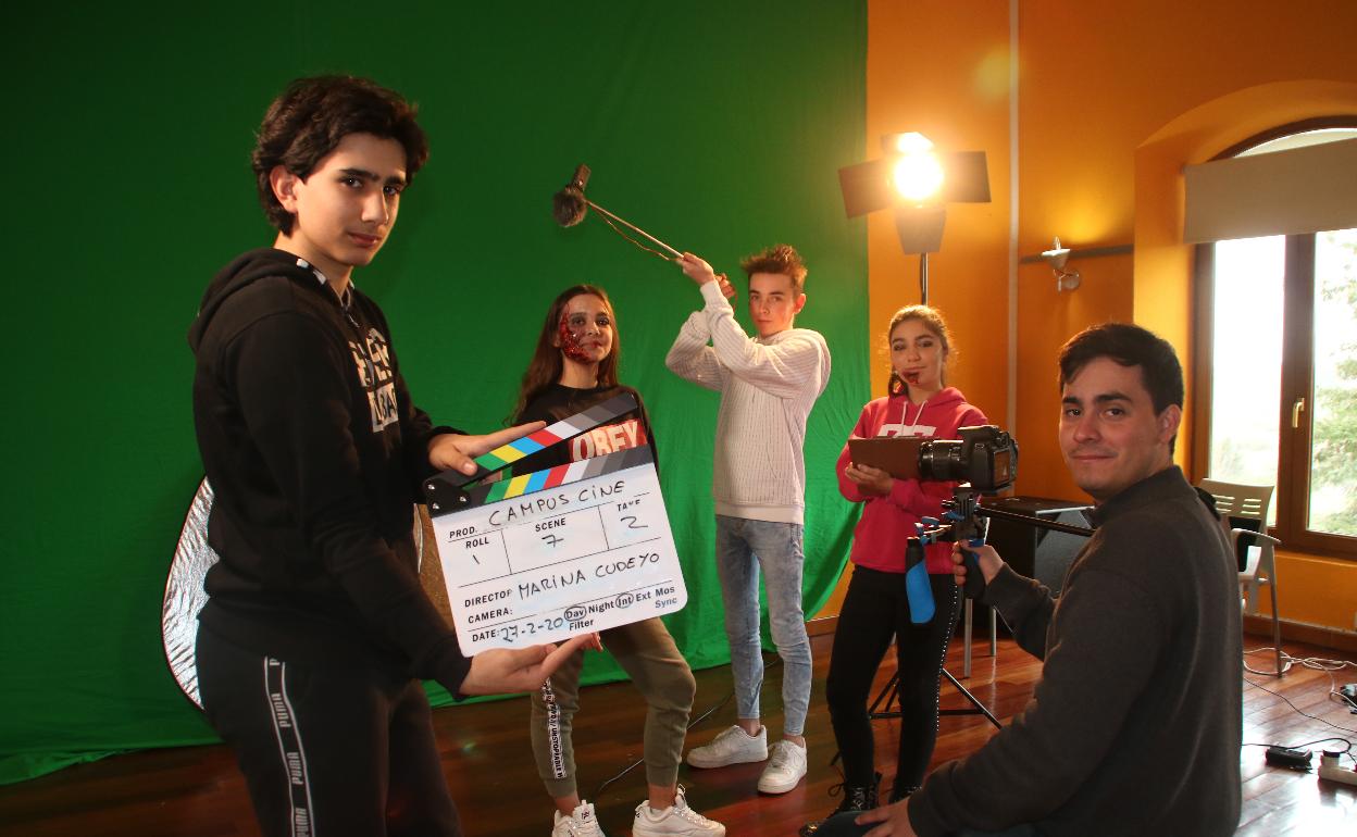 Imagen de un campus de cine realizado a comienzos de este año en Marina de Cudeyo para jóevenes 