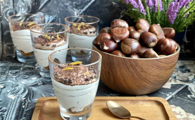 Mousse de castañas y mascarpone