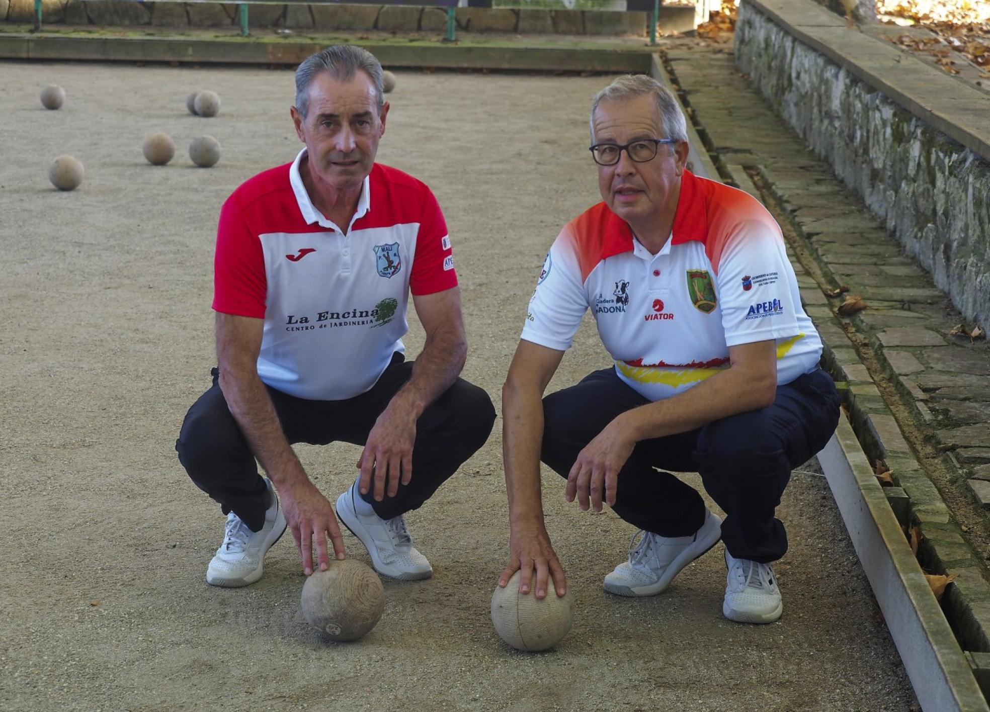 Antonio Saiz y Luis Fernando Gandarillas han ganado este año la Liga de veteranos y el Regional de parejas de la categoría. sane