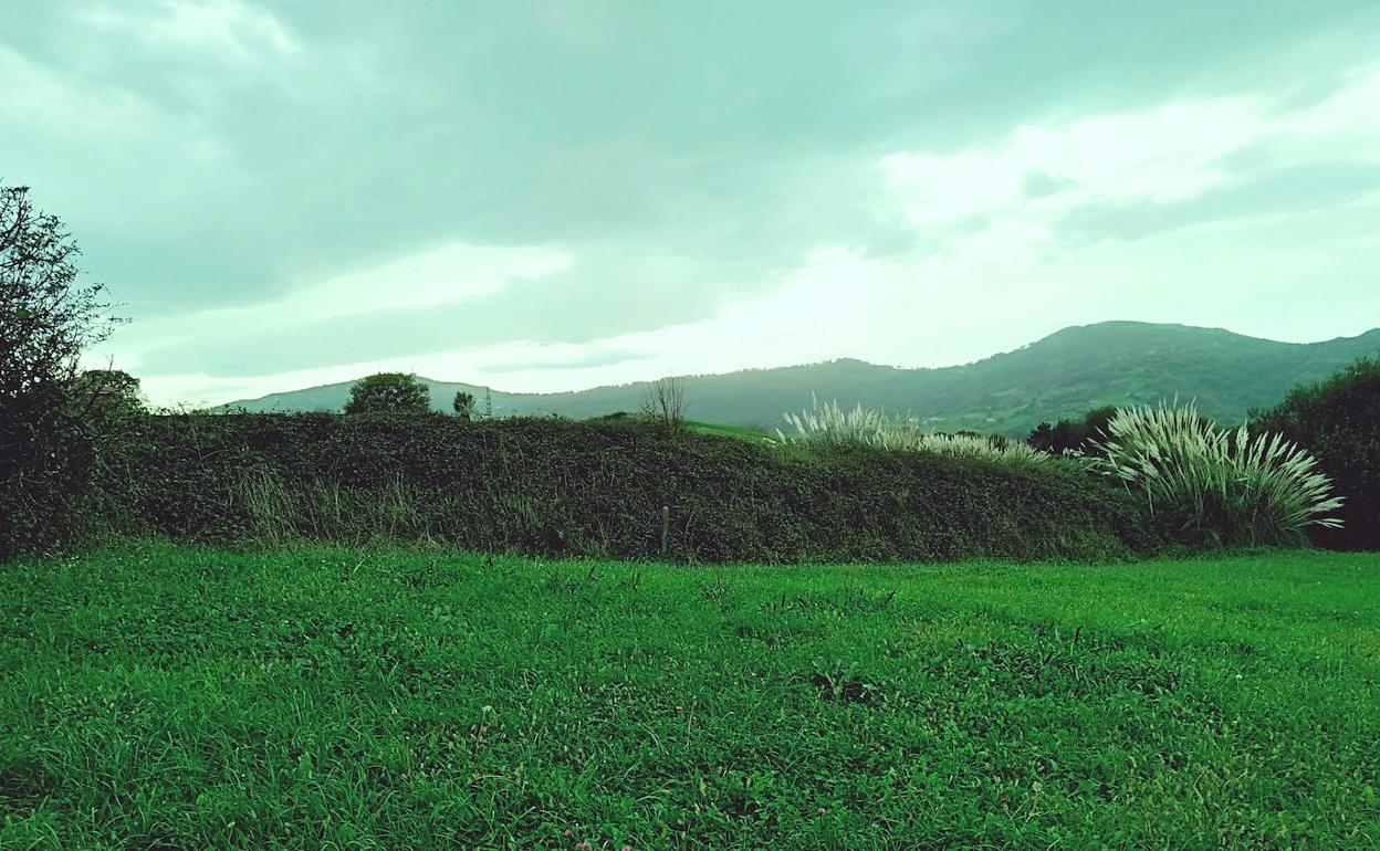 Restos ocultos por la maleza de la trinchera de Guarnizo de 1726.