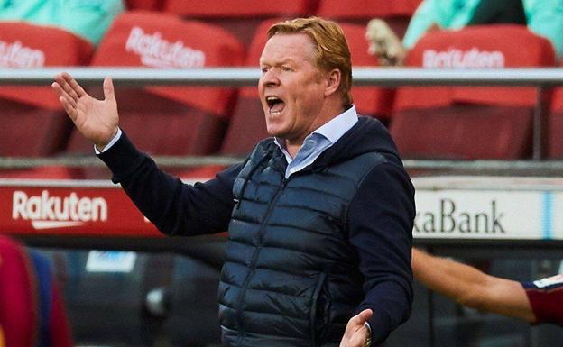 El técnico del Barcelona, Ronald Koeman. 