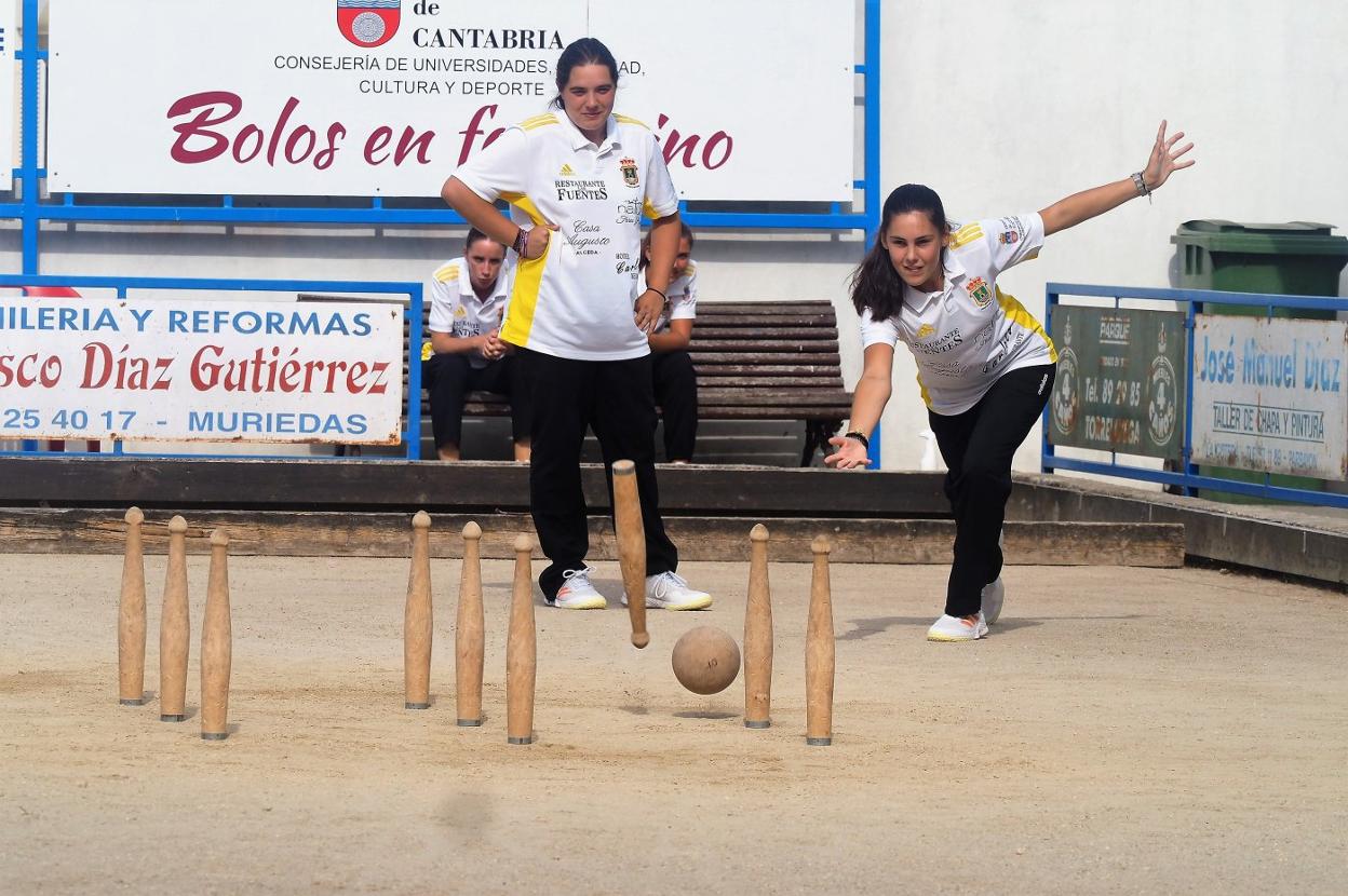 Equipo de bolos de Campoo de Yuso, uno de los afectados por el covid.