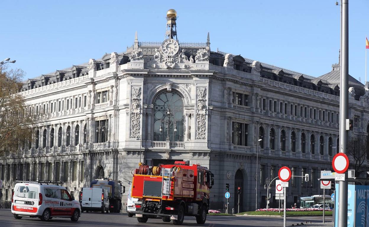 Fachada del Banco de España 