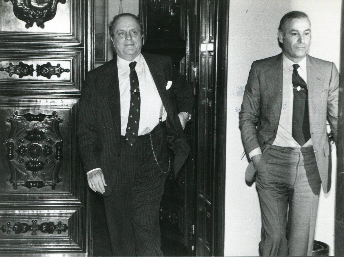 Manuel Fraga y Juan Hormaechea.