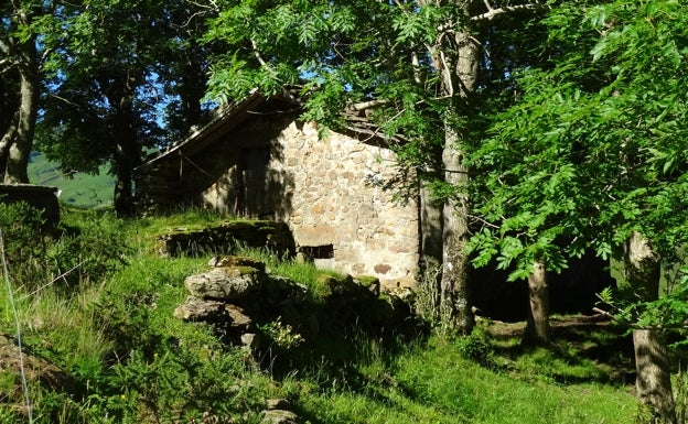 Típica cabaña cerca de Hoyonceda 