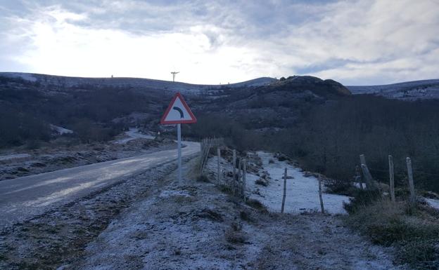 Fotografía tomada esta mañana en Valderredible.