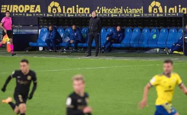 Koeman: «No tengo explicación para el segundo gol del Cádiz»