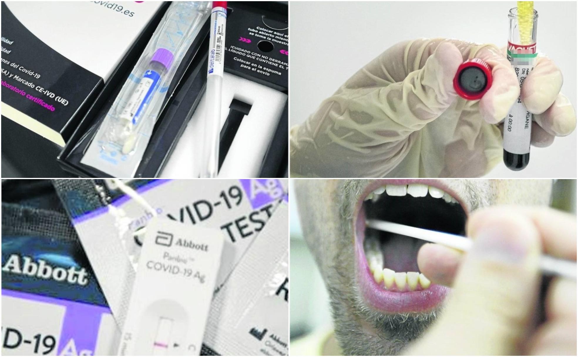 Hay cuatro tipos de pruebas:las conocidas PCR, el de anticuerpos, el de antígenos y los esperados test de saliva.