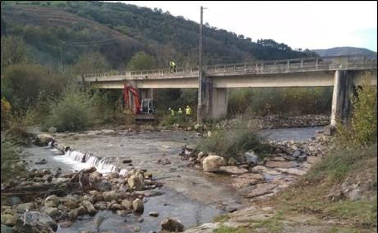 Actuaciones de la Confederación Hidrográfica del Cantábrico en el río Los Llares