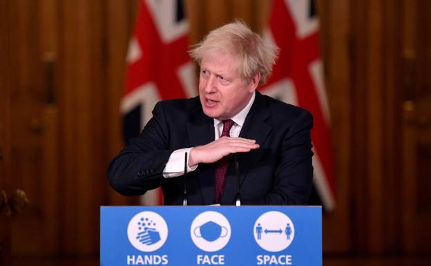 El primer ministro de Reino Unido, Boris Johnson. 