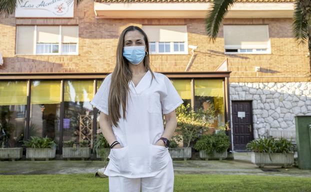 Anita Mazo (Coordinadora de la residencia Las Alondras): «Ha sido un día intenso de videollamadas para que los residentes pudieran charlar con sus familias»