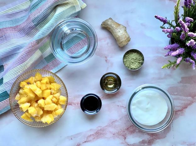 Ingredientes para la receta.