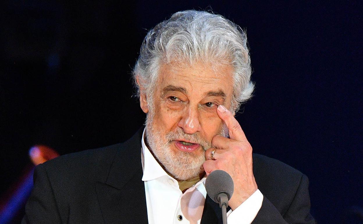 Plácido Domingo, en una de sus actuaciones. 