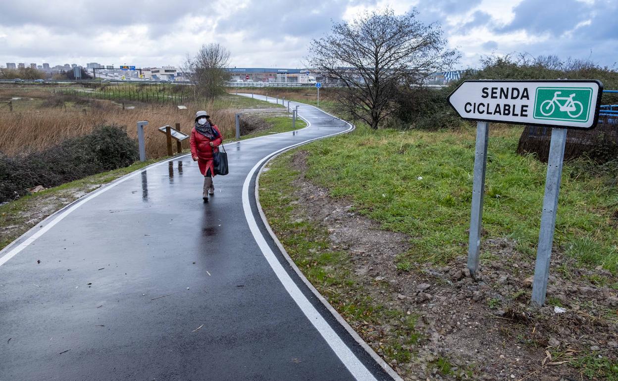 Las Marismas de Alday estrenan un nuevo tramo ciclista