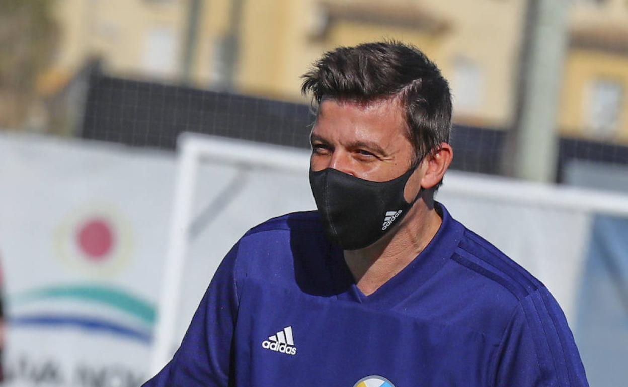 Oriol, durante la concentración de estas dos semanas en Valencia con la AFE