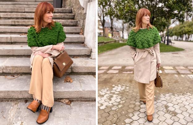 Gema de Luelmo, con un look perfecto para el otoño-invierno santanderino.