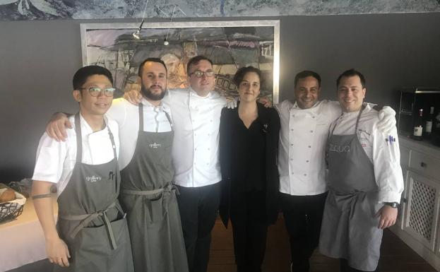 Calleja, con parte de su equipo hace un par de años.