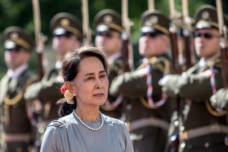 La Consejera de Estado de Myanmar Aung San Suu Kyi 