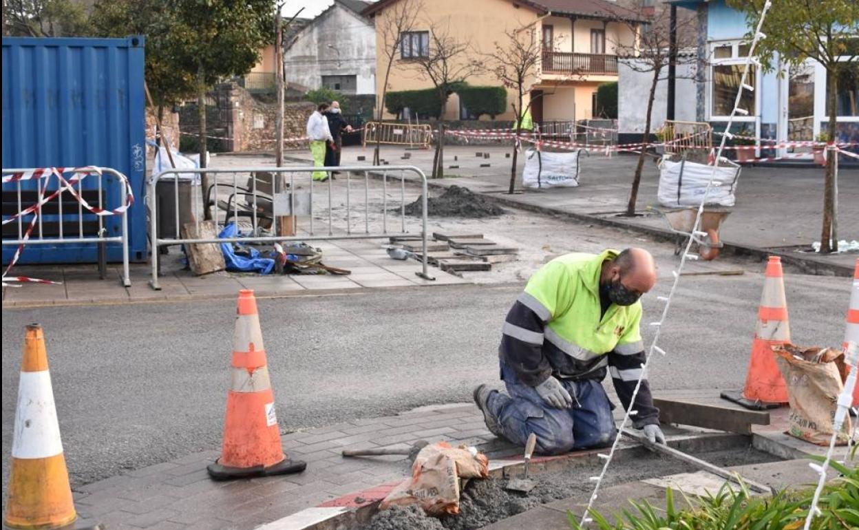 Obras en la histórica plaza San Miguel de Los Corrales