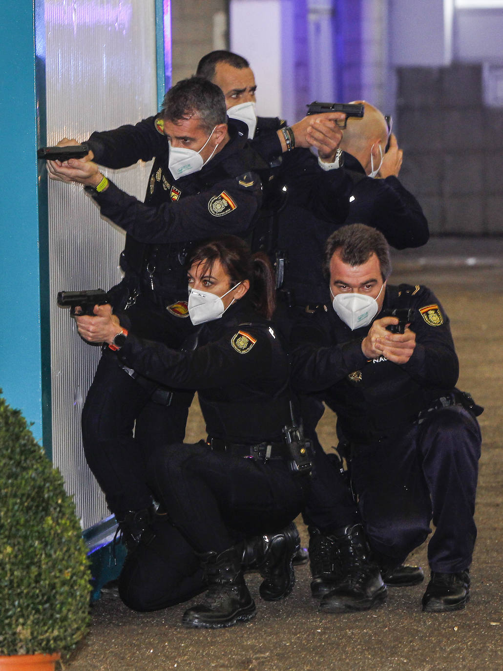 Fotos: Torrelavega, de película tras el simulacro policial