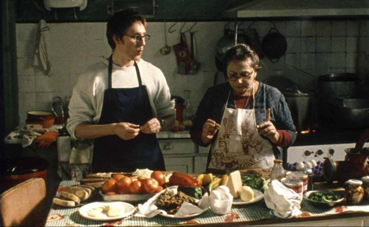 Peter y Olinda, Adrian Witzke y Rita Cortese, entre recuerdos y platos. 