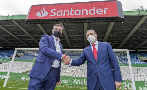 El Racing y el Banco Santander renuevan su convenio de colaboración