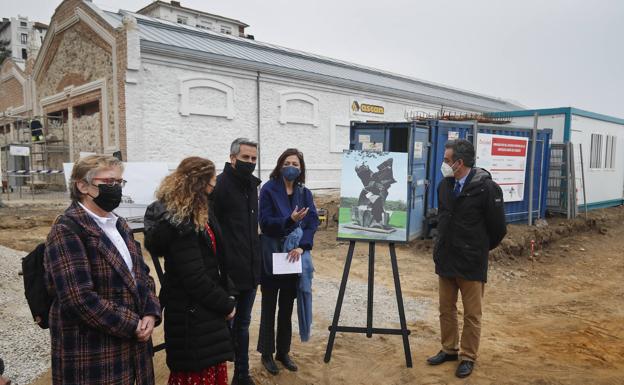 Imagen principal - Una escultura de Pablo Serrano será la imagen exterior de la Colección Enaire en las naves de Gamazo