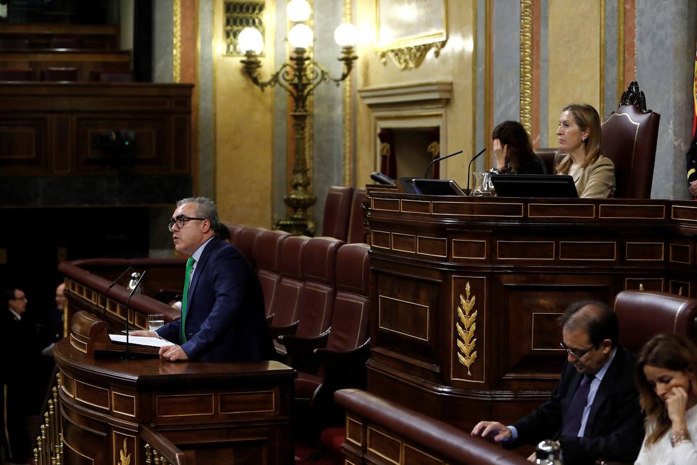 Pedro Hernando en el Congreso, durante el debate sobre la supresión de aforamientos