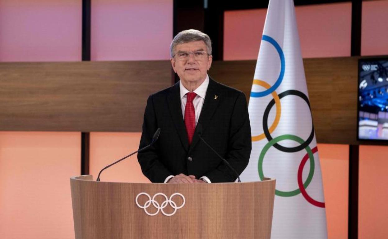 Thomas Bach, presidente del COI, durante la 137ª Sesión del COI. 